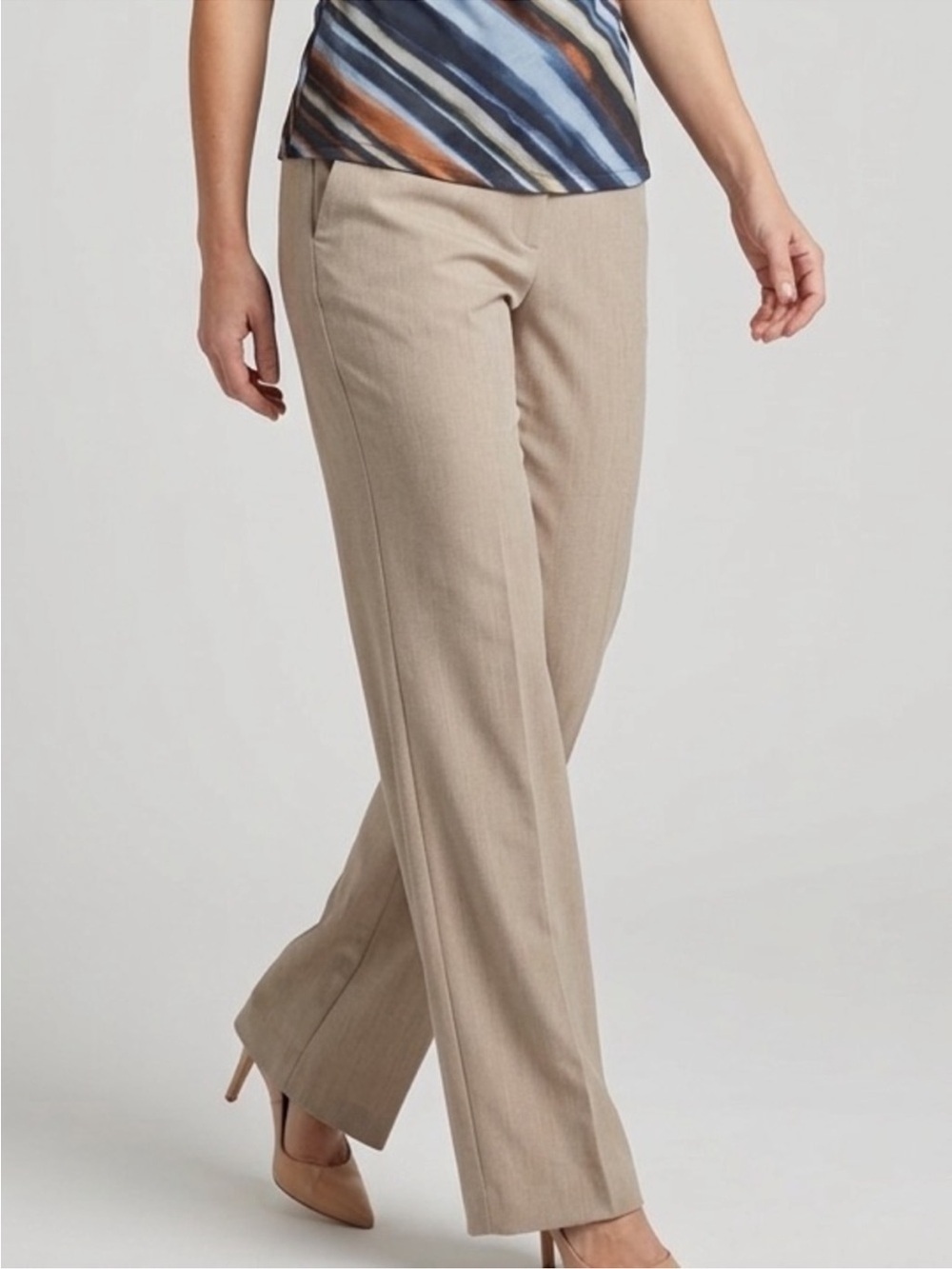 NWT Worthington Modern Fit Trouser Leg Pants Heather
Tumbleweed Size 10